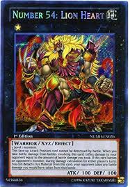 Yu Gi Oh Number 54 Lion Heart Numh En026 Number Hunters 1st Edition Secret Rare Yugioh Yugioh Dragons Yugioh Cards