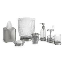 Crackle glass bathroom accessories sellers and products based on a range of options and arrive at your possible choices fast. Paradigm Trends 7 Piece Heirloom Crackle Bathroom Accessories Set Walmart Com Walmart Com