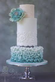 Ombre Petal Ruffles Wedding Cake Beautiful Cakes Ruffle Wedding Cake Wedding Cake Inspiration