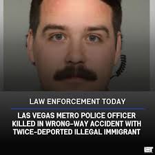 Federal officials have identified the wrong-way driver who struck the  vehicle of Las Vegas Metro Police Officer Colton Pulsipher, 29,