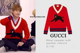 The group sing together in the pool, where some of them hold on to one another. The Gucci Alien Taehyung X Gucci Army S Amino