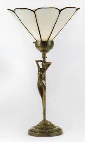 Art Deco Style Lady Table Lamp Cb Tl009 Sh491wh Art Deco Lighting Art Deco Lamps Art Deco Table Lamps