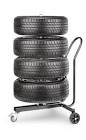 Mobile Tire Stand, 220-lb MotoMaster
