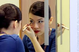 How to do air hostess hairstyle. Sia Stewardess Makeup Saubhaya Makeup