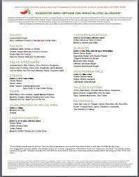 Chili S Gluten Free Menu Gluten Free Menu Gluten Free Chili Gluten Free Restaurants