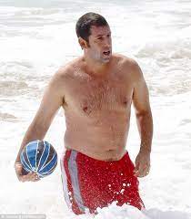 Adam Sandler Shows Off Slimmer Physique As He Amuses Daughters Sadie And Sunny Daily Mail Online