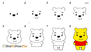 Begin by drawing a circle. How To Draw Winnie The Pooh Images