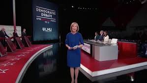 Pbs Newshour Politico Debate Uses Simple Look Except Behind The Candidates Newscaststudio