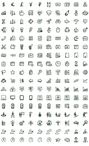 Busy Icons Hand Drawn Office And Business Icons On Behance How To Draw Hands Business Icon Corporate Icons
