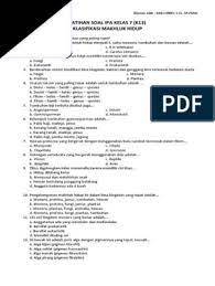 Check spelling or type a new query. Latihan Soal Klasifikasi Makhluk Hidup Pdf
