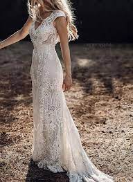 Zl 290 90 Koronka Jednolita Rekawy Z Kapturkami Pokrowiec Przyjecie Elegancki Maxi Sukienki Veryvoga Wedding Dresses Lace Rustic Wedding Wedding Dresses Lace