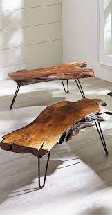 feast your eyes on our extraordinary teak coffee table each one is utterly unique since it is made from a single pi mobilya rustik mobilya kendin yap mobilya