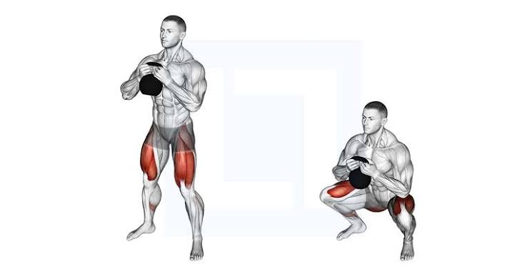 Kettlebell Sumo Squat: Wide-Stance Goblet Squat