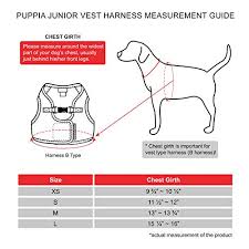 Puppia Authentic Junior Harness B Large Black Buy Online