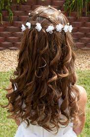For example, children's haircuts for girls, because of the peculiarities of. Beautiful Flower Girl Hair Style Hair Styles Flower Girl Hairstyles Long Hair Styles
