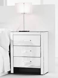 mirrored 3 drawer bedside table mirror bedside bedside table design mirrored furniture
