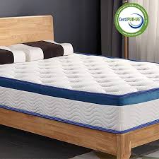Queen Mattress Rucas 10 Inch Memory Foam Queen Size Mattress Innerspring Hybrid Mattress In A Box Queen Queen Mattress Size King Size Mattress Queen Mattress