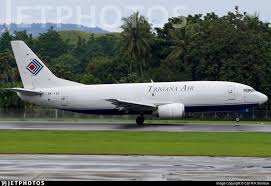 Pesawat trigana air yang mengangkut kargo jakarta timur, sabtu (20/3). Pk Ysz Boeing 737 300 Trigana Air Service Boeing Boeing 737 Air