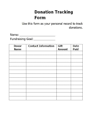 34 professional donation fundraiser tracker templates