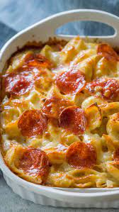 Easy Pepperoni Pizza Casserole Recipe Sweet And Savory Meals Recipe Pepperoni Pizza Casserole Recipe Recipes Casserole Dishes