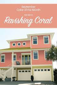 If you use the right accents, décor, and trim, pink paint can be stylish and pleasant to look at every day. 50 Best Exterior Paint Colors For Your Home Ideas And Inspirations Exterior House Colors Combinations Exterior Paint Colors For House Coral House