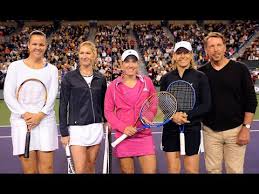 6 seed navratilova has lost four straight matches to no. Henin Navratilova Vs Davenport Graf 2010 Hit For Haiti Youtube