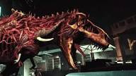 I realized the mutant dinosaur design look like that bone T-Rex from Parasite Eve assimilate flesh and bones of the mutated elephant from zoochosis game