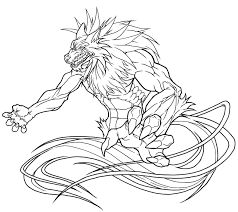 Monster legends coloring pages colorings. Monster Legends Wolf Kami Coloring Pages