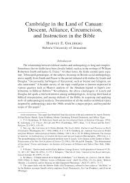 Pdf Cambridge In The Land Of Canaan Descent Alliance Circumcision And Instruction In The Bible