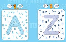 Big collection with printable maze puzzles / labyrinths, crosswords and dot to dot games. Free Printable Letter Activity Sheets For Parents Teachers Therapists