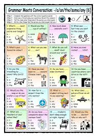 Grammar Meets Conversation A An The Some Any 6 Asking Questions Worksheet Free Esl Printable Worksheets Made English Grammar Grammar Article Grammar
