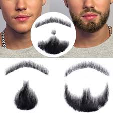 Jinkaili 100 Cheveux Humains Homme Dentelle Barbe Fait A La Main Fausse Barbe Moustache Fantaisie Synthetique Pour Maquillage Faux Cheveux Cospaly Party Outil Aliexpress