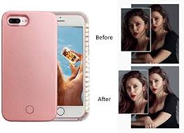 Amazon Com Iphone 7 Plus Case Iphone 8 Plus Case Wellerly Led Illuminated Selfie Light Cell Phone Case Cover Rechargeable Light Up Luminous Selfie Flashlight Case For Iphone 7 8 Plus 5 5inch Rose Gold