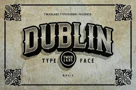 Hệ thống chữ viết đầu tiên của trung quốc (vi); Dublin 11553 Display Font Bundles