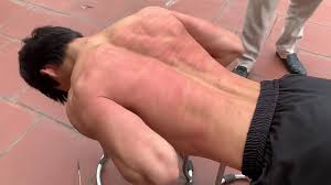 Kinky Bondage Twink Cums - Older Man Fucks and Whips Him