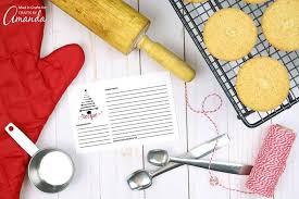 Make your way through our baking bucket list. Printable Recipe Cards For Christmas Crafts By Amanda