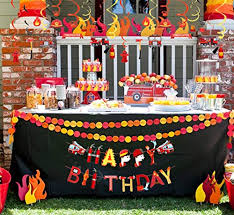 Find and save ideas about firefighter decor on pinterest. Set Of 31 Fireman Birthday Banner Firetruck Birthday Banner Firefighter Birthday Party Decoration Fire Department Party Decoration For Birthday Baby Shower Decorations Pricepulse