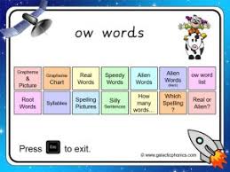 Try teaching word families in a new way, this time based on meaning. Ow Phonics Worksheets And Games Galactic Phonics