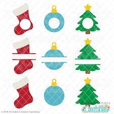 Download Christmas Monogram Frames Free Svg Files For Silhouette Cricut