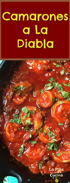 Shrimp cooked in a homemade salsa. Camarones A La Diabla Diablo Shrimp La Pina En La Cocina Mexican Food Recipes Shrimp Diablo Recipe Mexican Mexican Food Recipes Authentic