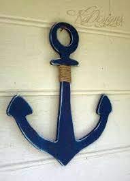 Life ring alternates an antique green and light grey tones with a wooden 9 x 7 inch anchor. Shabby Chic 13 18 Inch Wooden Anchor Nautical Home Decor Whipple Nautical Anchor Decor Nautical Decor Nautical Home