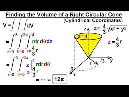 Calculus 3 Triple Integrals 20 Of 25 Finding The Volume Of A Right Circular Cone Youtube