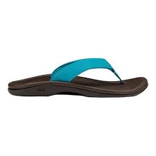 Womens Olukai Ohana Flip Flop Size 6 M Tropic Bluedark Java