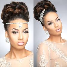 This style reveals the face while emphasizing the natural beauty of a woman. Pin On Wedding Hairstyles For Black Women