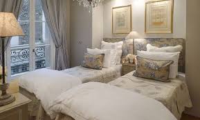 Two Bedroom Apartment Rental In Paris With Eiffel Tower View Guest Bedrooms Twin Beds Guest Room Home Bedroom