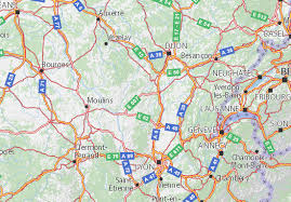 Villes du départements saone et loire. Carte Michelin Saone Et Loire Plan Saone Et Loire Viamichelin
