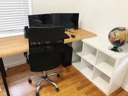 Get the best deals on corner desks home office desks. Super Simple Desk Hack Ikeahacks In 2021 Desk Hacks Ikea Corner Desk Ikea Alex Desk