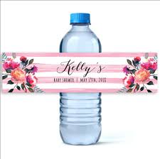 So i created custom labels. Shower Baby Diy Baby Shower Water Bottle Labels