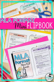 Mla Format 8th Edition Mini Flip Book Mini Flip Book Teaching 6th Grade Middle School Reading