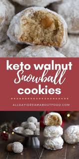 Just because you're trying to live a healthier lifestyle shouldn't mean you have to deny yourself one of the best pleasures in life. Keto Snowballs Keto Christmas Cookies Keto Snowball Cookies Keto Walnuts